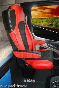 TRUCK SEAT COVERS MERCEDES Set Of Seats Covers For Mercedes Actros MP4 Red