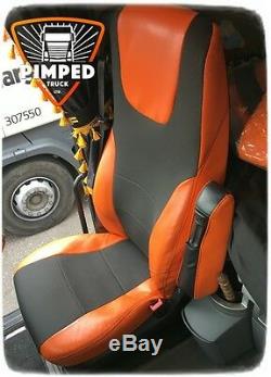 TRUCK SEAT COVERS Orang DAF 105/106/CF FROM 2012YEAR EURO6 ECO LEATHER
