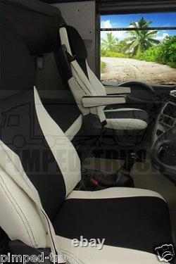 TRUCK SEAT COVERS RENAULT MAGNUM 2002-2008 Beige ECO LEATHER SEAT COVERS