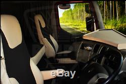 TRUCK SEAT COVERS RENAULT PREMIUM Beige ECO LEATHER SEAT COVERS