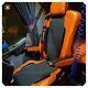 TRUCK SEAT COVERS RENAULT T-range Orange ECO LEATHER SEAT COVERS