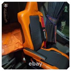 TRUCK SEAT COVERS RENAULT T-range Orange ECO LEATHER SEAT COVERS