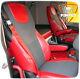 TRUCK SEAT COVERS Red DAF 105/106/CF FROM 2012YEAR EURO6 ECO LEATHER