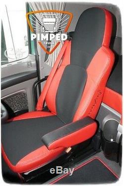 TRUCK SEAT COVERS Red DAF 105/CF TILL 2012YEAR EURO5 ECO LEATHER