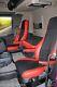 TRUCK SEAT COVERS Red SCANIA R/G/P 05-2013 ECO LEATHER 2 the same seats