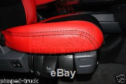 TRUCK SEAT COVERS Red SCANIA R/P-series 2005-2013 ECO LEATHER 2 different seats