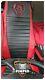 TRUCK SEAT COVERS SCANIA R/P/G-series 2005-2013 Full ECO LEATHER red&black
