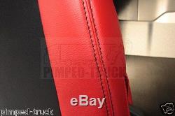 TRUCK SEAT COVERS VOLVO FH/FM 02-13 Red ECO LEATHER SEAT COVERS