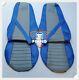 TRUCK SEAT COVERS VOLVO FH/FM 2002-2013 Blue&Grey ECO LEATHER SEAT COVERS