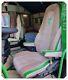 TRUCK SEAT COVERS VOLVO FH4 / FH5 Beige&Green ALCANTRA/ECO LEATHER SEAT COVERS