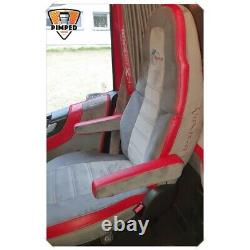 TRUCK SEAT COVERS VOLVO FH4 / FH5 Blue&White ALCANTRA / ECO LEATHER SEAT COVERS