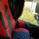 TRUCK SEAT COVERS VOLVO FH4 Navy red&black ECO LEATHER SEAT COVERS