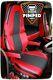 TRUCK SEAT COVERS VOLVO FH4 Red ECO LEATHER SEAT COVERS