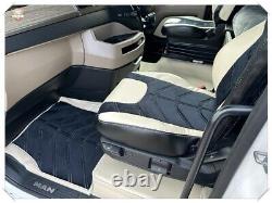 TRUCK SEAT COVERS for Man TGX NEW GEN ECO LEATHER ALCANTRA Black & Beige