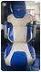 TRUCK SEAT COVERS for Man TGX NEW GEN ECO LEATHER SEAT COVERS Beige & Blue