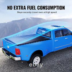 Truck Bed Cover, Roll Up Truck Bed Tonneau Cover, Compatible with 2002-2018 Dodg