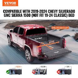 Truck Bed Cover, Roll Up Truck Bed Tonneau Cover, Compatible with 2019-2024 Che