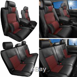 Truck Car Seat Covers Fit for Toyota TUNDRA 2007-2019 Cushion 5-Seat Burgundy