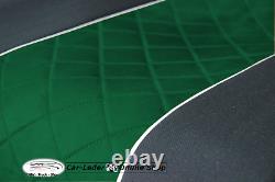 Truck Seat Cover Fabric Velour Green for Iveco Stralis from 2003 2 SEAT BELTS