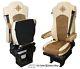 Truck Seat Cover Leatherette Fabric Beige Brown Kompas for Mercedes Actros MP4