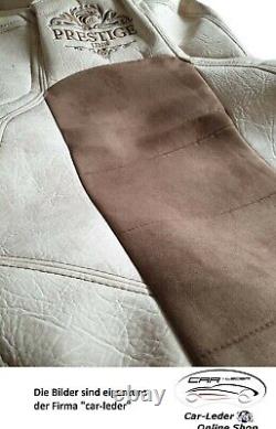 Truck Seat Cover Leatherette Fabric Beige Brown suitable for Mercedes Actros MP5