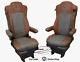 Truck Seat Cover Leatherette Fabric Brown Grey VIP for Mercedes Actros MP5
