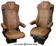 Truck Seat Cover Leatherette Fabric Brown VIP suitable for Mercedes Actros MP5