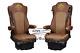Truck Seat Cover Leatherette Fabric Brown for Mercedes Actros MP4 2 Pneumatics