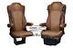 Truck Seat Cover Leatherette Fabric Brown suitable for Mercedes Actros MP4