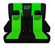 Truck Seat Covers 2002 Dodge Ram Black Lime Green Personalized Design Custom Fit