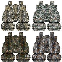 Truck Seat Covers 2019 Dodge Ram Front Rear Camouflage Design Custom Fit ABF