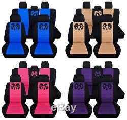 Truck Seat Covers 2019 Dodge Ram Front Rear Customize Logo Perfect Fit ABF