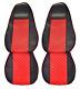 Truck Seat Covers 2x Covers for Man TGX Euro 6 2021 Red