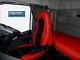 Truck Seat Covers Compatible With Volvo Fh5 Eco Leather Red-black