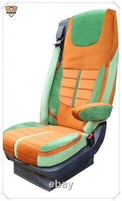 Truck Seat Covers Daf Xf / Xg / Xg+ /cf Full Alcantar Brown / Beige