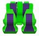 Truck Seat Covers Fits 2003 Ford Sport Trac Lime Green Purple Personalized Fit