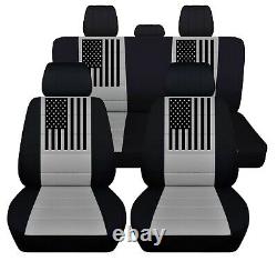 Truck Seat Covers Fits 2009 to 2011 Dodge Ram American Flag Car Seat Covers