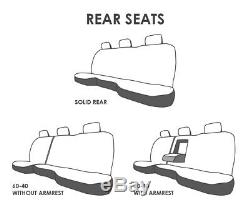 Truck Seat Covers Fits 2011-2014 Ford F150 Custom Design Black Set ABF