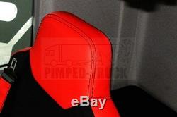 Truck Seat Covers Man Tgx/tgs Red Eco Leather Seat Covers