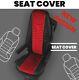 Truck Seat Covers Volvo Fh4 / Fh5 Black/red Eco Leather + Fabric In Middle