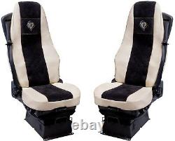 Truck Truck Volvo FH 4 from 2013 Fit Seat Covers Shoe Covers Covers Beige Black