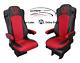 Truck Truck seat covers VIP protective covers imitation leather black red for Actros Mp4 Mp5