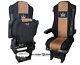 Truck seat covers black brown suitable for Mercedes Actros MP4 from 2011