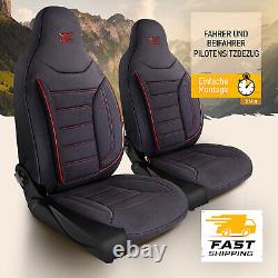 Truck truck seat cover protective cover seat pad all models in black-red pilot 4.2