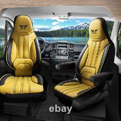 Truck truck seat cover protective cover seat pad all models yellow premium pilot 5.12