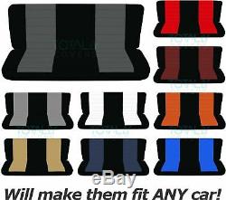 Two-Tone Bench Seat Covers for Car/Truck/Van/SUV 60/40 40/20/40 50/50 or Solid
