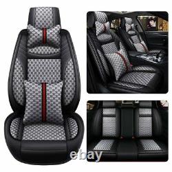 UK Luxury Car Seat Cover Front&Rear Universal 5-Sit SUV Truck Cushions Interior