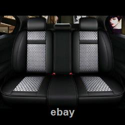 UK Luxury Car Seat Cover Front&Rear Universal 5-Sit SUV Truck Cushions Interior