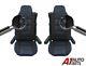 Universal Premium Black Leatherette & Fabric Comfort Seat Covers For Truck Lorry