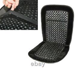 Universal black wooden beaded car seat cover taxi van truck lorry